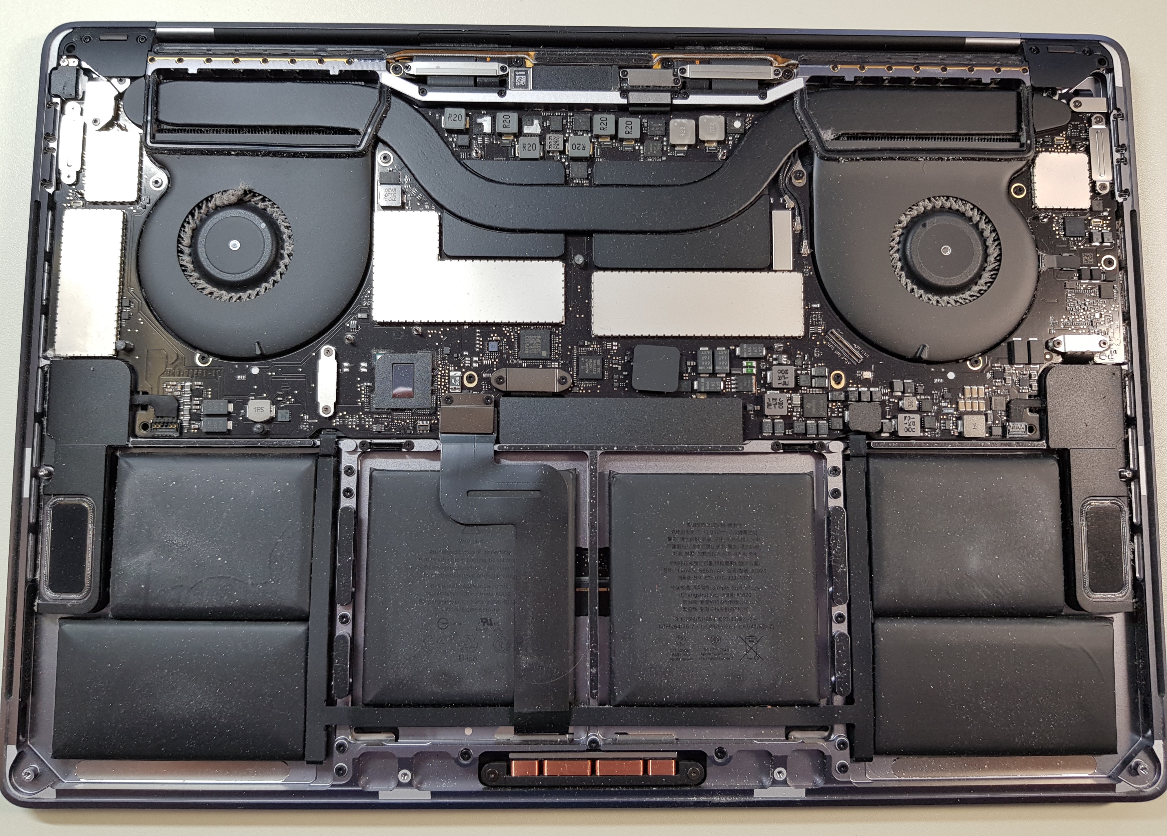 My macbook on the inside