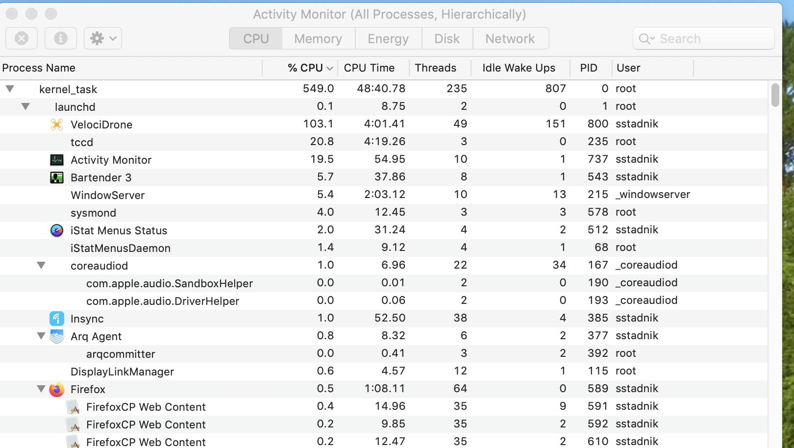 CPU is consumed by kernel_task process
