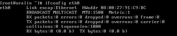 ifconfig eth0 isn’t starting