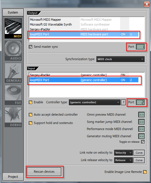 midi out fl studio